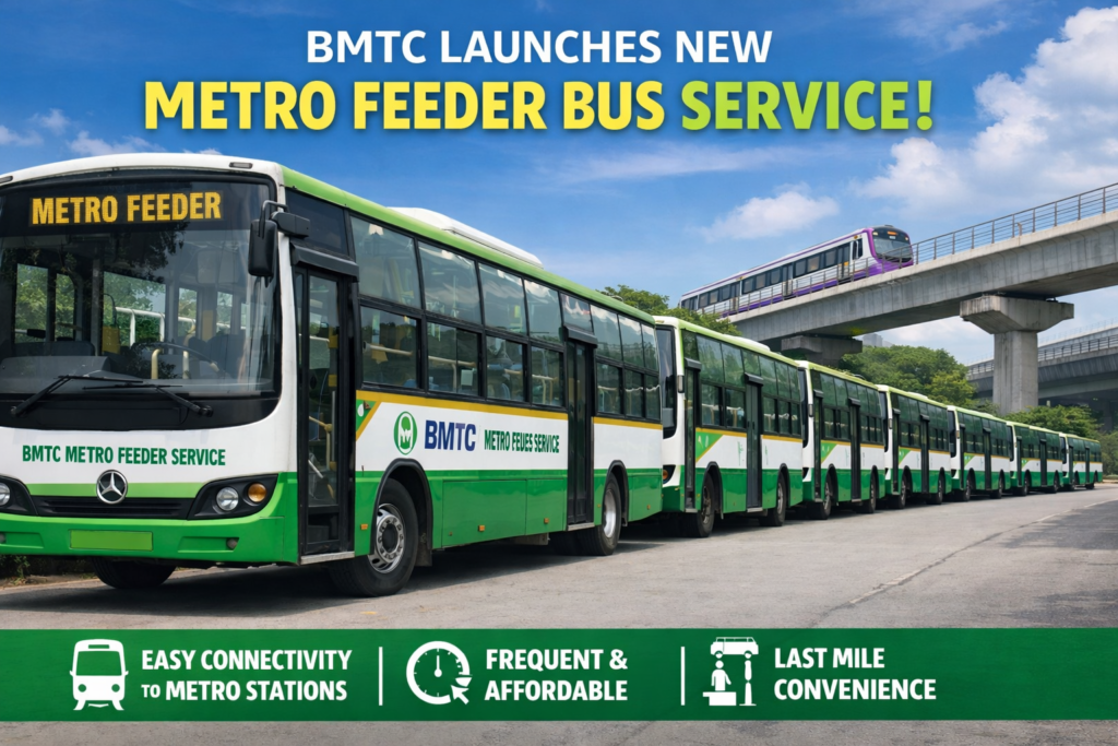 BMTC Launches New Metro Feeder Bus Service in Bengaluru