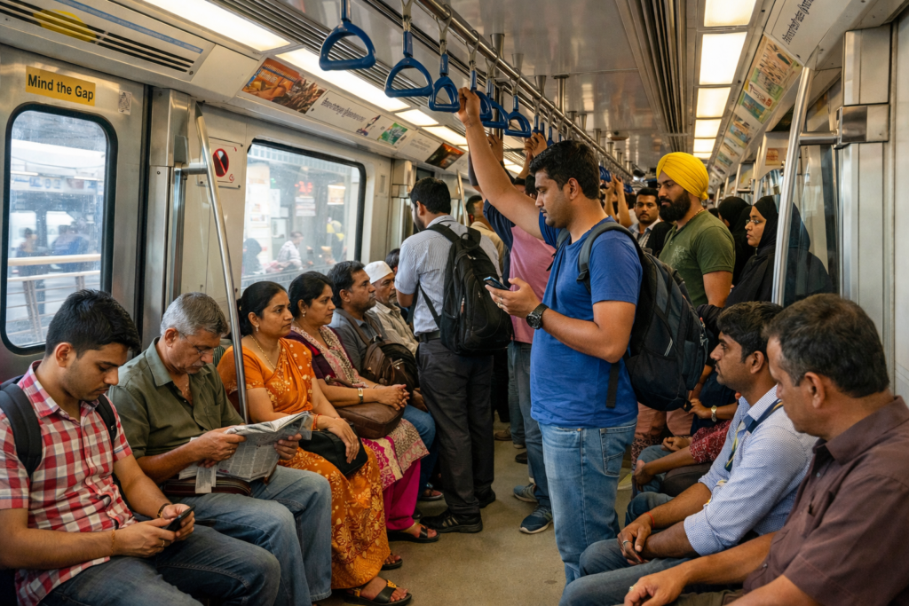 Indian metro travel, budget city commute