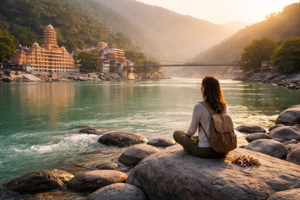 Rishikesh Ganga river, peaceful solo travel